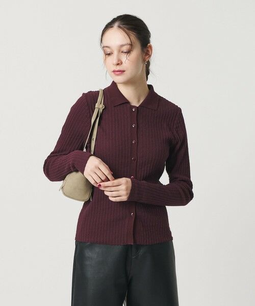 BEAUTY&YOUTH UNITED ARROWS / ビューティー&ユース ユナイテッドアローズ カーディガン・ボレロ | コットン タックリブ カーディガン | 詳細1