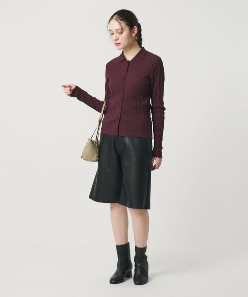 BEAUTY&YOUTH UNITED ARROWS / ビューティー&ユース ユナイテッドアローズ カーディガン・ボレロ | コットン タックリブ カーディガン | 詳細3