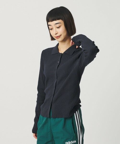 BEAUTY&YOUTH UNITED ARROWS / ビューティー&ユース ユナイテッドアローズ カーディガン・ボレロ | コットン タックリブ カーディガン | 詳細8