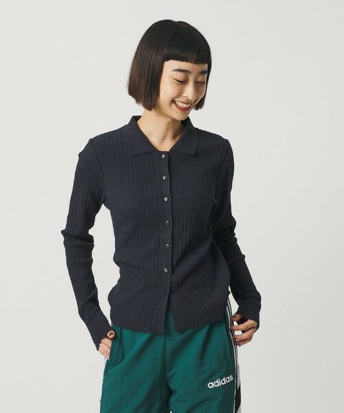 BEAUTY&YOUTH UNITED ARROWS / ビューティー&ユース ユナイテッドアローズ カーディガン・ボレロ | コットン タックリブ カーディガン | 詳細9