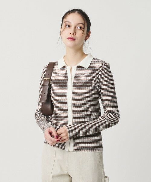 BEAUTY & YOUTH UNITED ARROWS/ビューティー&ユース ユナイテッドアローズ コットン タックリブ カーディガン その他1 FREE