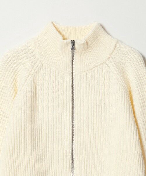 BEAUTY&YOUTH UNITED ARROWS / ビューティー&ユース ユナイテッドアローズ カーディガン・ボレロ | ウールブレンドアゼ ジップショートカーディガン | 詳細6