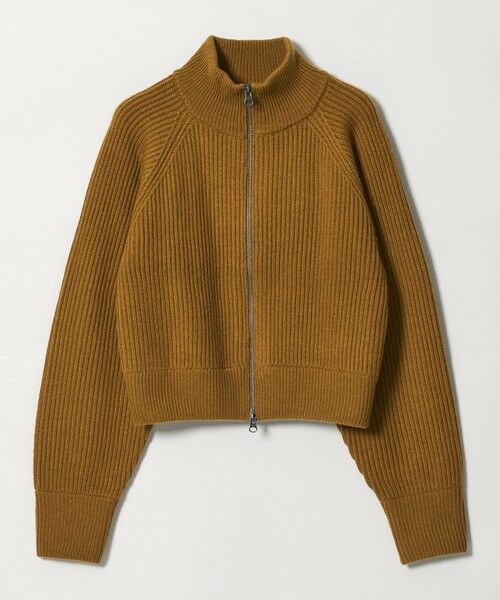 BEAUTY&YOUTH UNITED ARROWS / ビューティー&ユース ユナイテッドアローズ カーディガン・ボレロ | ウールブレンドアゼ ジップショートカーディガン | 詳細14