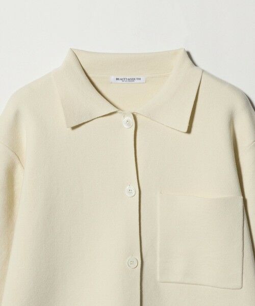 BEAUTY&YOUTH UNITED ARROWS / ビューティー&ユース ユナイテッドアローズ カーディガン・ボレロ | コットンウールブレンド ミラノリブ シャツカーディガン ウォッシャブル | 詳細6