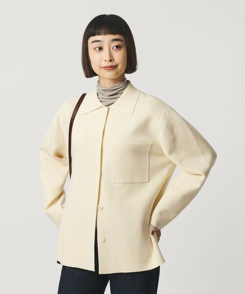 BEAUTY&YOUTH UNITED ARROWS / ビューティー&ユース ユナイテッドアローズ カーディガン・ボレロ | コットンウールブレンド ミラノリブ シャツカーディガン ウォッシャブル | 詳細2