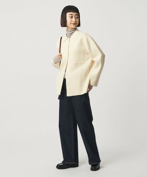 BEAUTY&YOUTH UNITED ARROWS / ビューティー&ユース ユナイテッドアローズ カーディガン・ボレロ | コットンウールブレンド ミラノリブ シャツカーディガン ウォッシャブル | 詳細3