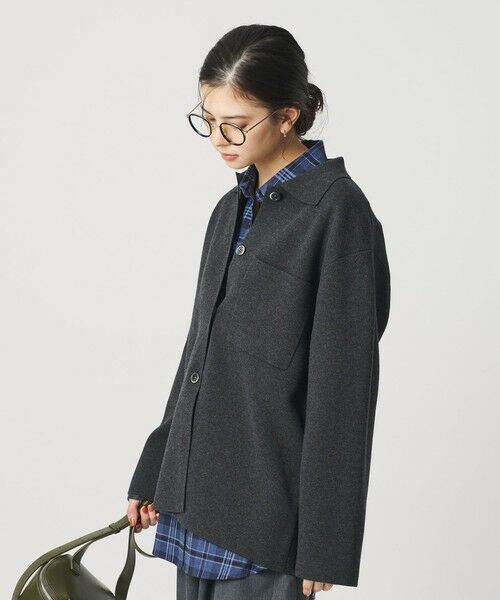 BEAUTY&YOUTH UNITED ARROWS / ビューティー&ユース ユナイテッドアローズ カーディガン・ボレロ | コットンウールブレンド ミラノリブ シャツカーディガン ウォッシャブル | 詳細8