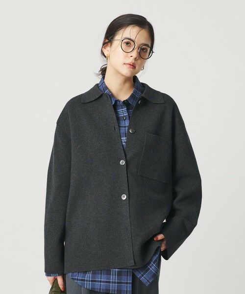 BEAUTY&YOUTH UNITED ARROWS / ビューティー&ユース ユナイテッドアローズ カーディガン・ボレロ | コットンウールブレンド ミラノリブ シャツカーディガン ウォッシャブル | 詳細9