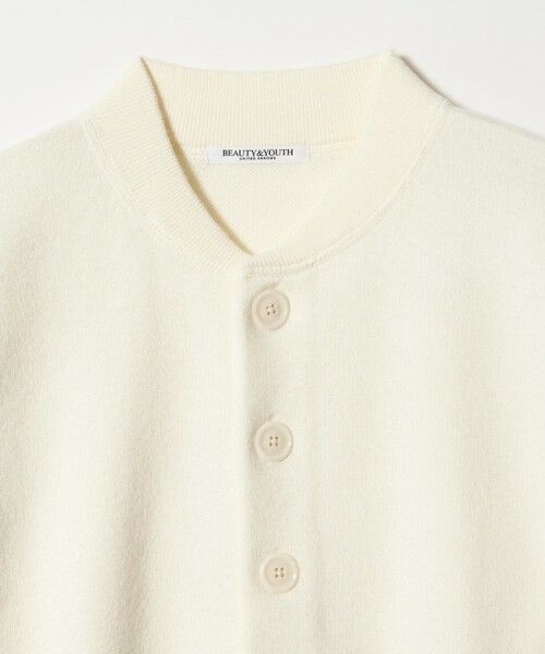 BEAUTY&YOUTH UNITED ARROWS / ビューティー&ユース ユナイテッドアローズ カーディガン・ボレロ | ウールブレンド ラインカーディガン | 詳細7