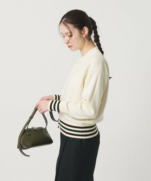 BEAUTY&YOUTH UNITED ARROWS / ビューティー&ユース ユナイテッドアローズ カーディガン・ボレロ | ウールブレンド ラインカーディガン | 詳細3