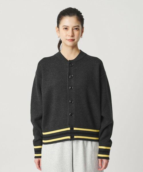 BEAUTY&YOUTH UNITED ARROWS / ビューティー&ユース ユナイテッドアローズ カーディガン・ボレロ | ウールブレンド ラインカーディガン | 詳細12