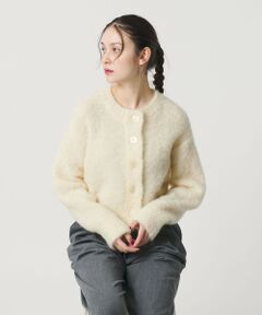 BEAUTY&YOUTH UNITED ARROWS / ビューティー&ユース ユナイテッドアローズ カーディガン・ボレロ | ウールブレンド ブークレ クルーネックカーディガン