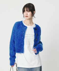 BEAUTY&YOUTH UNITED ARROWS / ビューティー&ユース ユナイテッドアローズ カーディガン・ボレロ | ウールブレンド ブークレ クルーネックカーディガン