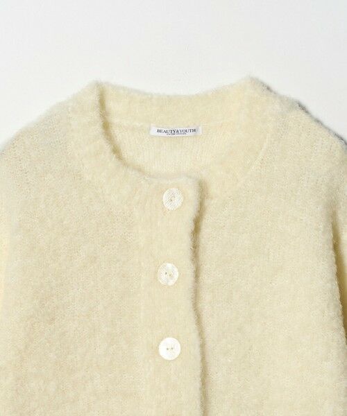 BEAUTY&YOUTH UNITED ARROWS / ビューティー&ユース ユナイテッドアローズ カーディガン・ボレロ | ウールブレンド ブークレ クルーネックカーディガン | 詳細6