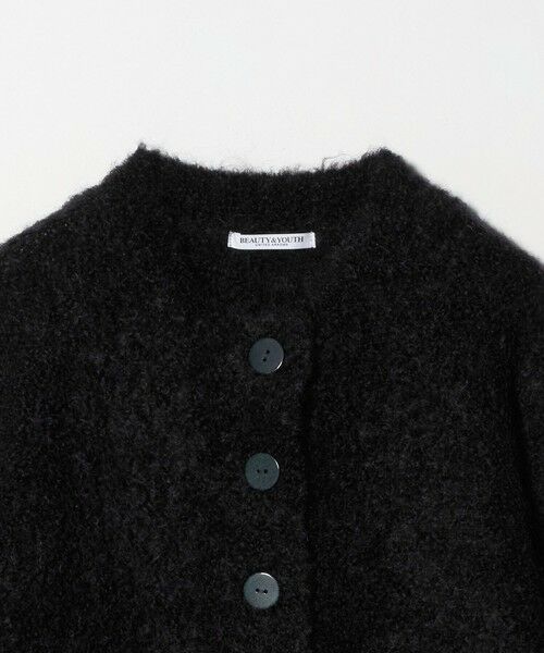 BEAUTY&YOUTH UNITED ARROWS / ビューティー&ユース ユナイテッドアローズ カーディガン・ボレロ | ウールブレンド ブークレ クルーネックカーディガン | 詳細15