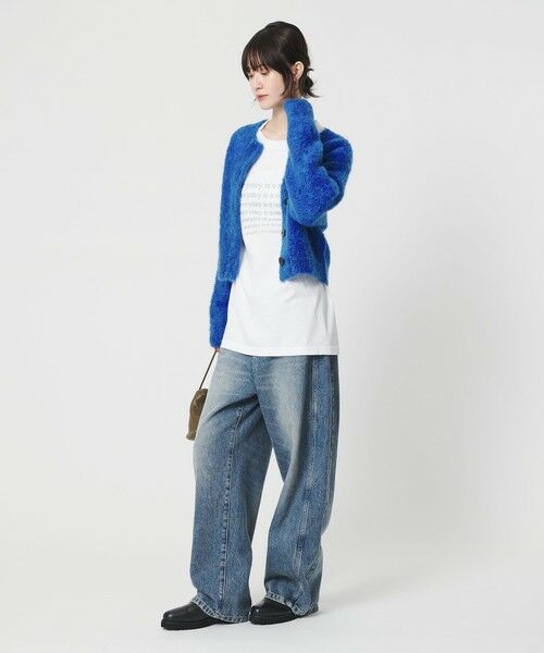 BEAUTY&YOUTH UNITED ARROWS / ビューティー&ユース ユナイテッドアローズ カーディガン・ボレロ | ウールブレンド ブークレ クルーネックカーディガン | 詳細19