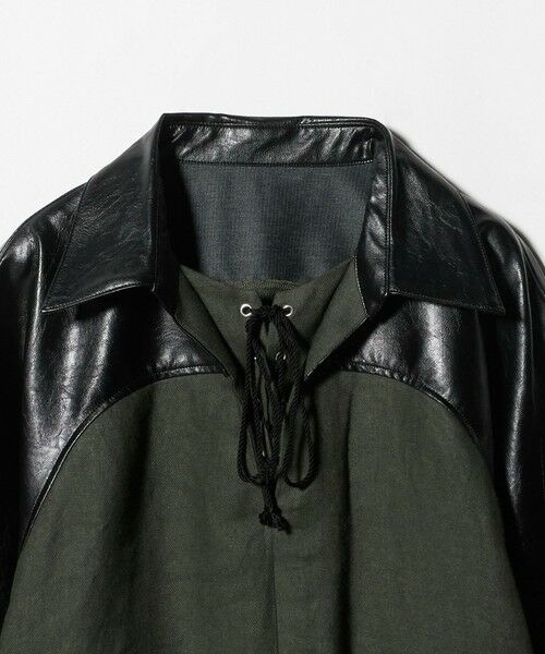 BEAUTY&YOUTH UNITED ARROWS / ビューティー&ユース ユナイテッドアローズ シャツ・ブラウス | ＜muller of yoshiokubo＞レザーライク コンビネーション レースアップトップス | 詳細2