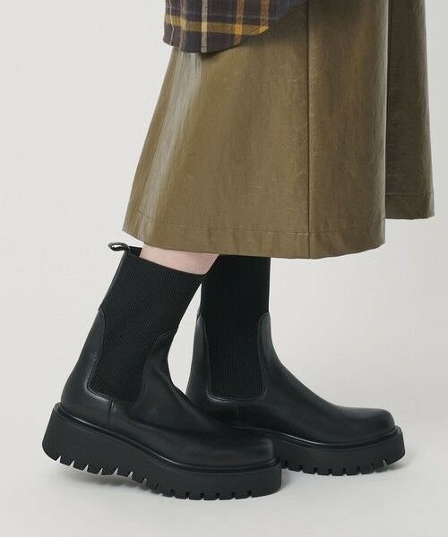 BEAUTY&YOUTH UNITED ARROWS / ビューティー&ユース ユナイテッドアローズ ブーツ(ショート丈) | <CORSO ROMA 9>レザー リブ サイドゴアブーツ | 詳細2