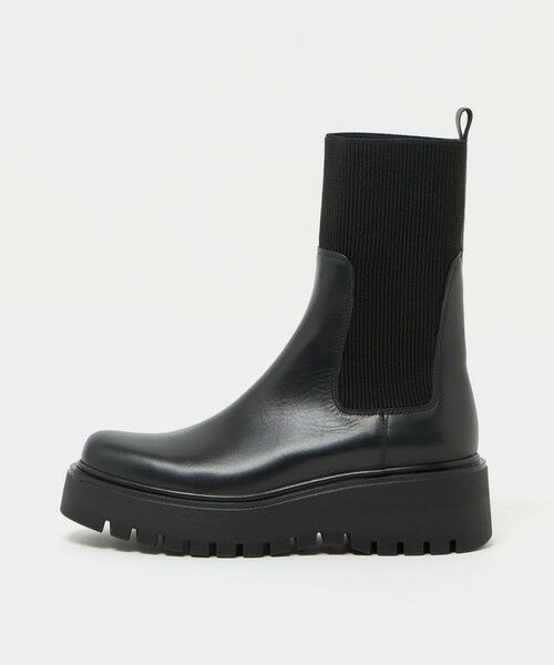 BEAUTY&YOUTH UNITED ARROWS / ビューティー&ユース ユナイテッドアローズ ブーツ(ショート丈) | <CORSO ROMA 9>レザー リブ サイドゴアブーツ | 詳細4