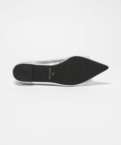BEAUTY&YOUTH UNITED ARROWS / ビューティー&ユース ユナイテッドアローズ フラットシューズ | メタリック リボン Vカット フラットシューズ | 詳細10