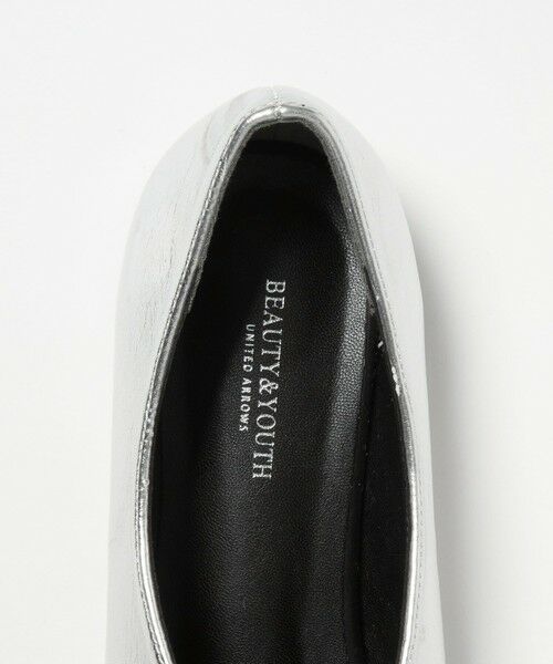 BEAUTY&YOUTH UNITED ARROWS / ビューティー&ユース ユナイテッドアローズ フラットシューズ | メタリック リボン Vカット フラットシューズ | 詳細11