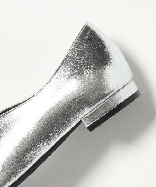 BEAUTY&YOUTH UNITED ARROWS / ビューティー&ユース ユナイテッドアローズ フラットシューズ | メタリック リボン Vカット フラットシューズ | 詳細13