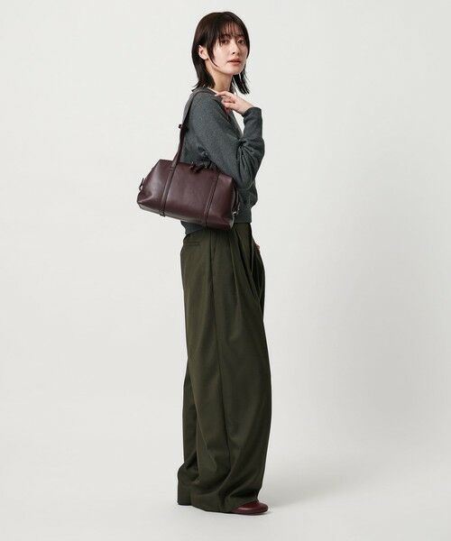 BEAUTY&YOUTH UNITED ARROWS / ビューティー&ユース ユナイテッドアローズ ボストンバッグ | レザーライク ジップ スクエア ボストンバッグ | 詳細8