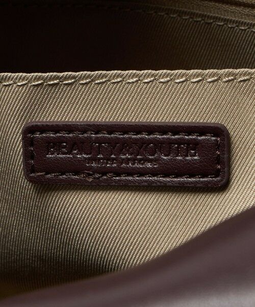 BEAUTY&YOUTH UNITED ARROWS / ビューティー&ユース ユナイテッドアローズ ボストンバッグ | レザーライク ジップ スクエア ボストンバッグ | 詳細17