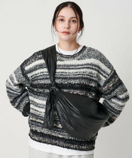 BEAUTY&YOUTH UNITED ARROWS / ビューティー&ユース ユナイテッドアローズ ショルダーバッグ | レザーライク ギャザー ショルダーバッグ | 詳細1