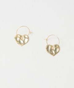 BEAUTY&YOUTH UNITED ARROWS / ビューティー&ユース ユナイテッドアローズ ピアス・イヤリング | タタキ ハート フープピアス