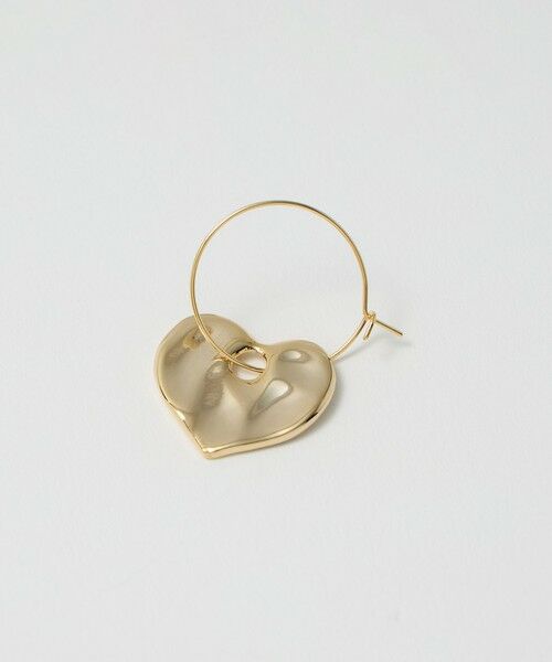 BEAUTY&YOUTH UNITED ARROWS / ビューティー&ユース ユナイテッドアローズ ピアス・イヤリング | タタキ ハート フープピアス | 詳細1