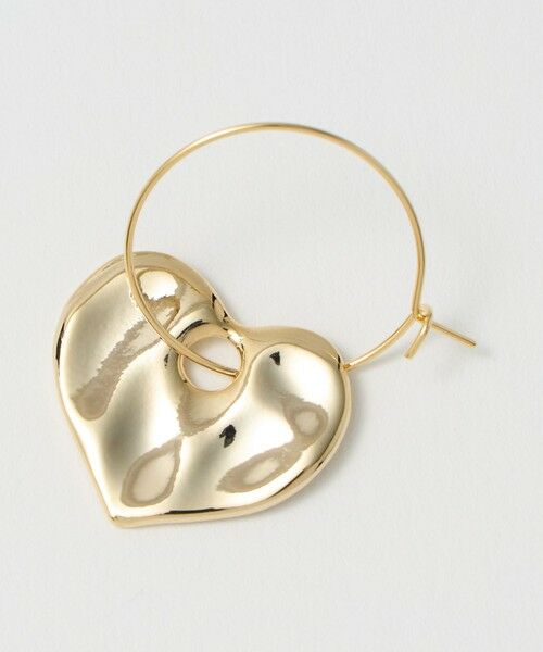 BEAUTY&YOUTH UNITED ARROWS / ビューティー&ユース ユナイテッドアローズ ピアス・イヤリング | タタキ ハート フープピアス | 詳細4