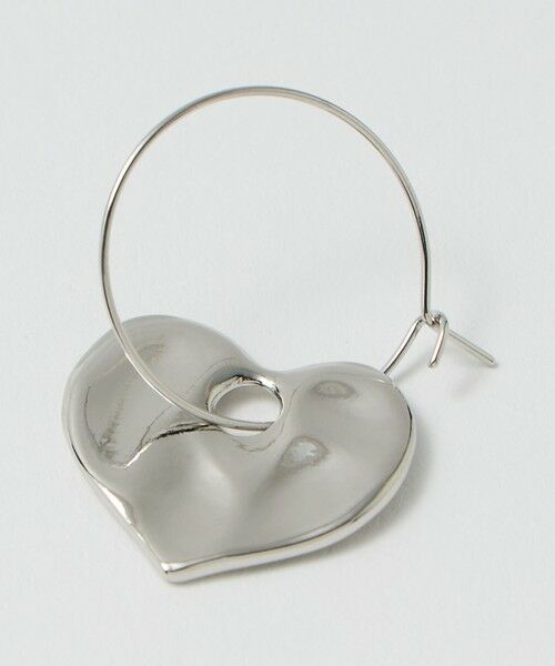 BEAUTY&YOUTH UNITED ARROWS / ビューティー&ユース ユナイテッドアローズ ピアス・イヤリング | タタキ ハート フープピアス | 詳細6