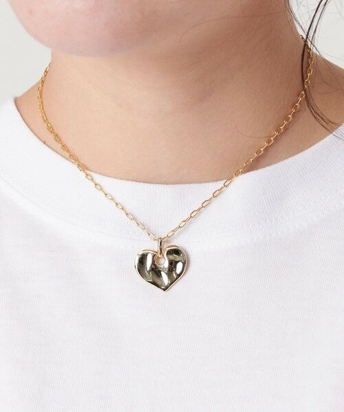 BEAUTY & YOUTH UNITED ARROWS/ビューティー&ユース ユナイテッドアローズ タタキ ハート ネックレス GOLD FREE