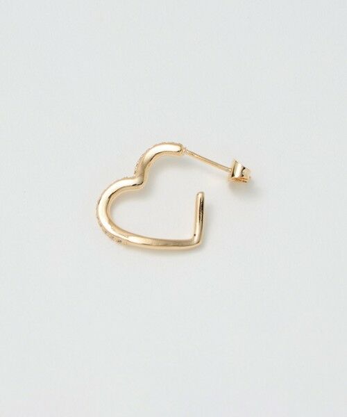 BEAUTY&YOUTH UNITED ARROWS / ビューティー&ユース ユナイテッドアローズ ピアス・イヤリング | キュービックジルコニア ライン ハート ピアス | 詳細2
