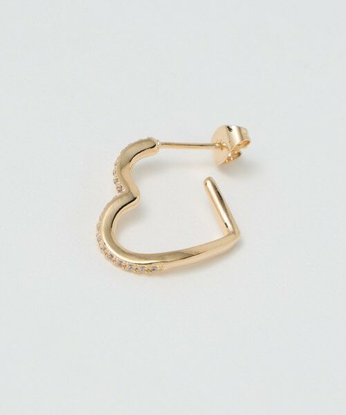BEAUTY&YOUTH UNITED ARROWS / ビューティー&ユース ユナイテッドアローズ ピアス・イヤリング | キュービックジルコニア ライン ハート ピアス | 詳細3