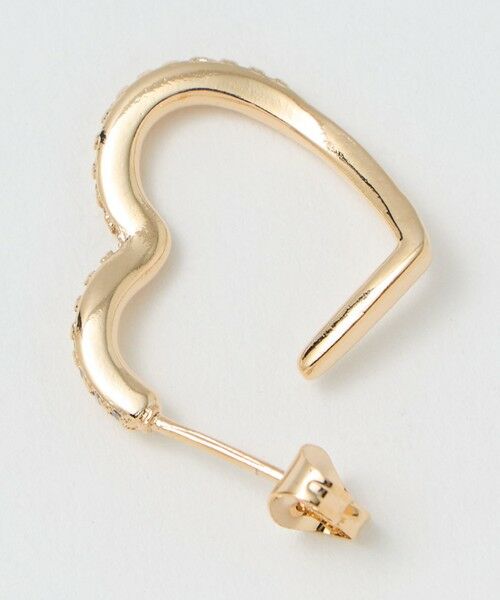 BEAUTY&YOUTH UNITED ARROWS / ビューティー&ユース ユナイテッドアローズ ピアス・イヤリング | キュービックジルコニア ライン ハート ピアス | 詳細5