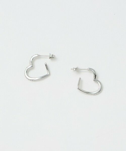 BEAUTY&YOUTH UNITED ARROWS / ビューティー&ユース ユナイテッドアローズ ピアス・イヤリング | キュービックジルコニア ライン ハート ピアス | 詳細8