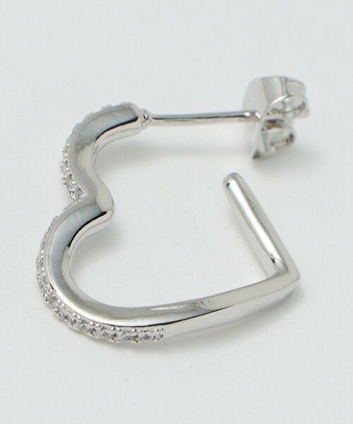 BEAUTY&YOUTH UNITED ARROWS / ビューティー&ユース ユナイテッドアローズ ピアス・イヤリング | キュービックジルコニア ライン ハート ピアス | 詳細9