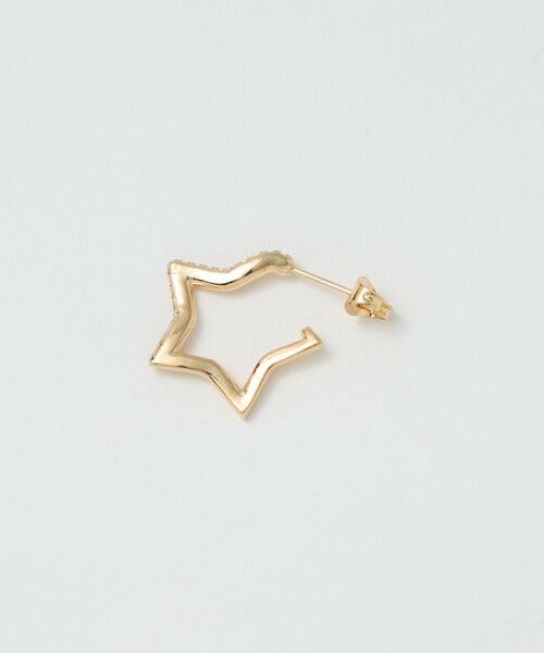 BEAUTY&YOUTH UNITED ARROWS / ビューティー&ユース ユナイテッドアローズ ピアス・イヤリング | キュービックジルコニア ライン スター ピアス | 詳細1