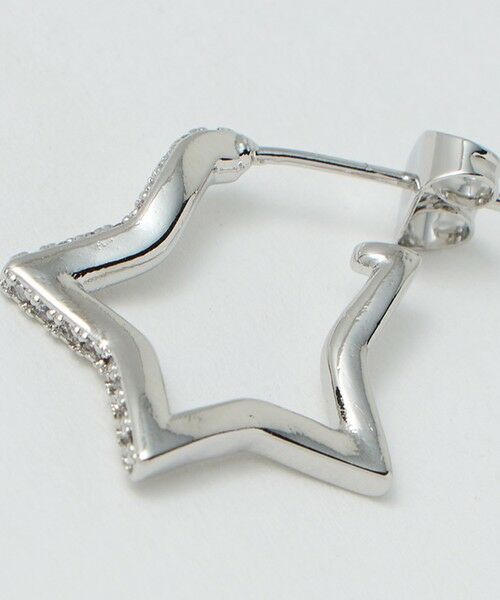 BEAUTY&YOUTH UNITED ARROWS / ビューティー&ユース ユナイテッドアローズ ピアス・イヤリング | キュービックジルコニア ライン スター ピアス | 詳細6