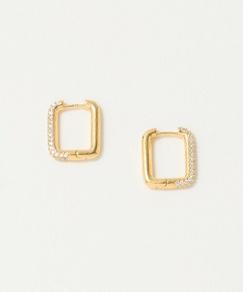 BEAUTY&YOUTH UNITED ARROWS / ビューティー&ユース ユナイテッドアローズ ピアス・イヤリング | キュービックジルコニア スクエア ピアス | 詳細2