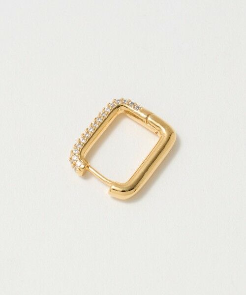 BEAUTY&YOUTH UNITED ARROWS / ビューティー&ユース ユナイテッドアローズ ピアス・イヤリング | キュービックジルコニア スクエア ピアス | 詳細5