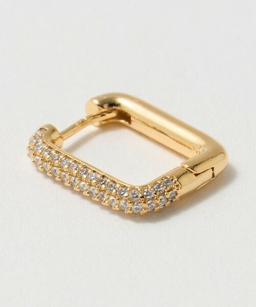 BEAUTY&YOUTH UNITED ARROWS / ビューティー&ユース ユナイテッドアローズ ピアス・イヤリング | キュービックジルコニア スクエア ピアス | 詳細6