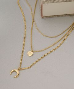 BEAUTY&YOUTH UNITED ARROWS / ビューティー&ユース ユナイテッドアローズ ネックレス・ペンダント・チョーカー | ムーンモチーフ 3連 ネックレス