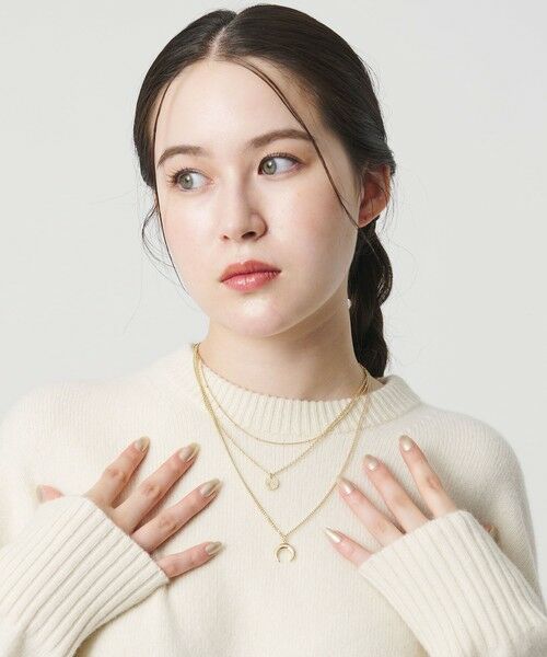 BEAUTY&YOUTH UNITED ARROWS / ビューティー&ユース ユナイテッドアローズ ネックレス・ペンダント・チョーカー | ムーンモチーフ 3連 ネックレス | 詳細2
