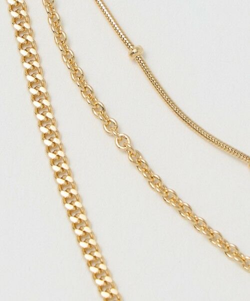 BEAUTY&YOUTH UNITED ARROWS / ビューティー&ユース ユナイテッドアローズ ネックレス・ペンダント・チョーカー | ムーンモチーフ 3連 ネックレス | 詳細5