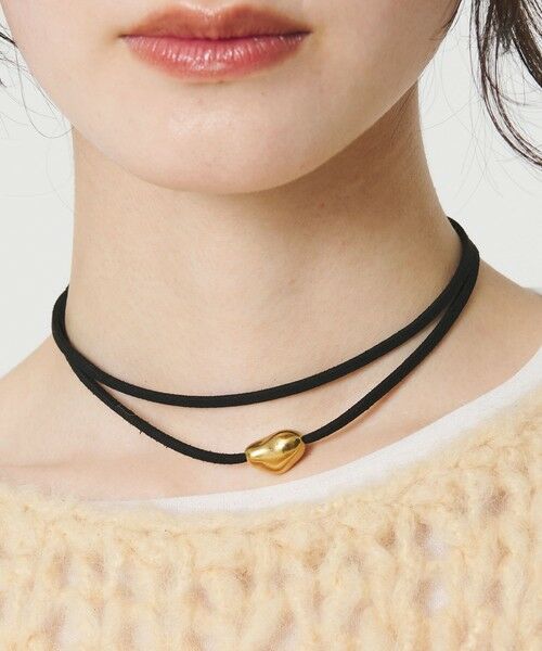 BEAUTY & YOUTH UNITED ARROWS/ビューティー&ユース ユナイテッドアローズ メタル ユニーク ダブル チョーカー GOLD FREE