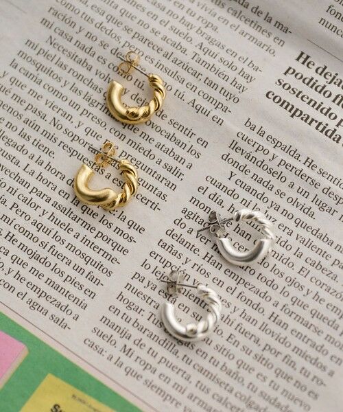 BEAUTY&YOUTH UNITED ARROWS / ビューティー&ユース ユナイテッドアローズ ピアス・イヤリング | ロープ×パイプ フープピアス | 詳細2