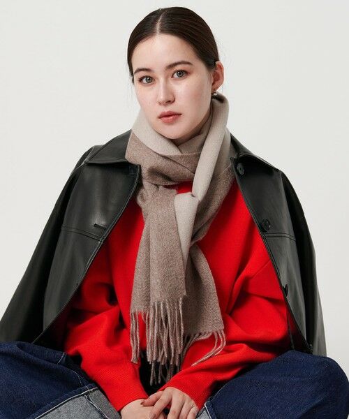BEAUTY&YOUTH UNITED ARROWS / ビューティー&ユース ユナイテッドアローズ マフラー・ショール・スヌード・ストール | 【別注】＜Eds Cashmere＞カシミヤ リバーシブル マフラー | 詳細1